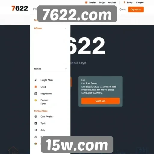 Estudo analisa a interface do site 7622.com
