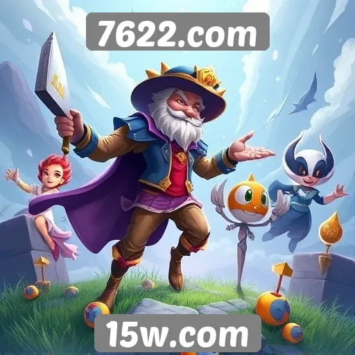 Variedade de jogos disponíveis em 7622.com